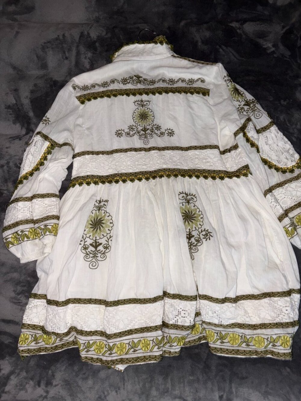 Anthropologie Large Maeve Long-Sleeve Embroidered Boho Mini Dress - Picture 5 of 10